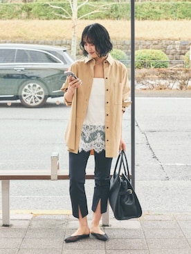 MOMOKO_BABYLONEルミネ新宿さん（レディース・161cm）の春コーディネート