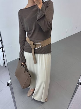 MOMOKO_BABYLONEルミネ新宿さん（レディース・161cm）の春コーディネート