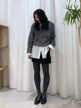 MOMOKO_BABYLONEルミネ新宿さん（レディース・161cm）の冬コーディネート
