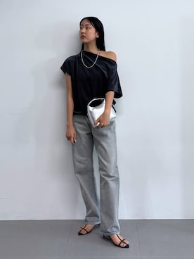 「アイテム（サンダル）」を使った、MOMOKO_BABYLONEルミネ新宿さん（レディース・161cm・20代）の夏コーディネート