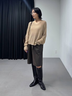 MOMOKO_BABYLONEルミネ新宿さん（レディース・161cm）の秋コーディネート