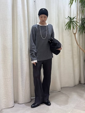 MOMOKO_BABYLONEルミネ新宿さん（レディース・161cm）の冬コーディネート