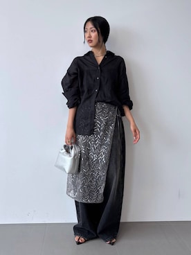 「ucalypt（ユーカリプト）のアイテム」を使った、MOMOKO_BABYLONEルミネ新宿さん（レディース・161cm）の夏コーディネート