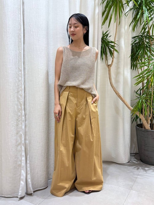 Babylone コットンタックワイドパンツ BABYLONE｜ウェザータックワイドパンツ | Rakuten Fashion(楽天