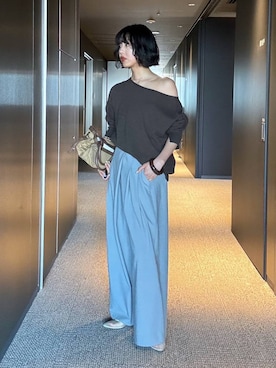 MOMOKO_BABYLONEルミネ新宿さん（レディース・161cm）の冬コーディネート