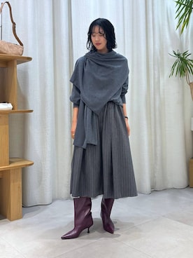 MOMOKO_BABYLONEルミネ新宿さん（レディース・161cm）の冬コーディネート