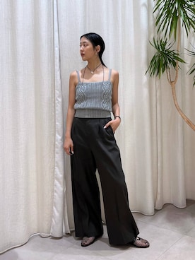 MOMOKO_BABYLONEルミネ新宿さん（レディース・161cm）の夏コーディネート