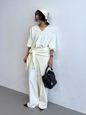 MOMOKO_BABYLONEルミネ新宿さん（レディース・161cm）の冬コーディネート