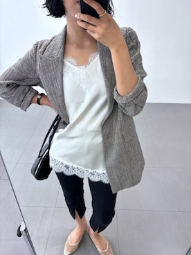 MOMOKO_BABYLONEルミネ新宿さん（レディース・161cm）の冬コーディネート