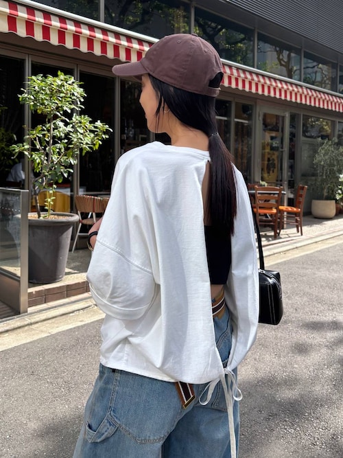 セール】バックオープンカットソー（Tシャツ/カットソー
