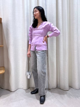 MOMOKO_BABYLONEルミネ新宿さん（レディース・161cm）の冬コーディネート