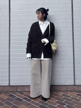 MOMOKO_BABYLONEルミネ新宿さん（レディース・161cm）の冬コーディネート