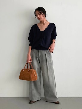 MOMOKO_BABYLONEルミネ新宿さん（レディース・161cm）の冬コーディネート