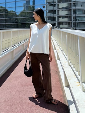 MOMOKO_BABYLONEルミネ新宿さん(レディース・161cm)の夏コーディネート