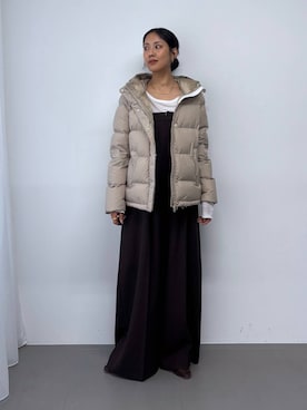 「アイテム（つなぎ/オールインワン）」を使った、MOMOKO_BABYLONEルミネ新宿さん（レディース・161cm）の秋コーディネート