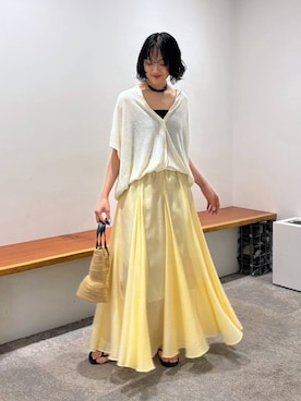 「beej（ビージ）のアイテム」を使った、MOMOKO_BABYLONEルミネ新宿さん（レディース・161cm）の春コーディネート