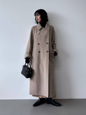 「アイテム（ボストンバッグ）」を使った、MOMOKO_BABYLONEルミネ新宿さん（レディース・161cm・20代）の冬コーディネート