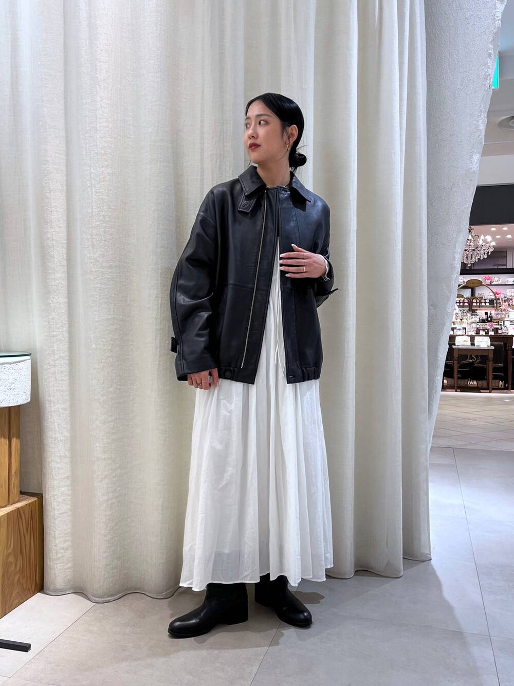 BABYLONE（バビロン）の「レザーカバーオールジャケット（カバーオール