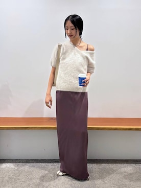 「ucalypt（ユーカリプト）のアイテム」を使った、MOMOKO_BABYLONEルミネ新宿さん（レディース・161cm）の夏コーディネート