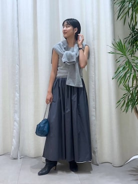 「NOMADIS（ノマディス）のアイテム」を使った、MOMOKO_BABYLONEルミネ新宿さん（レディース・161cm）の秋コーディネート