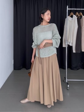 MOMOKO_BABYLONEルミネ新宿さん（レディース・161cm）の春コーディネート