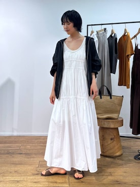 「BABYLONE（バビロン）のアイテム」を使った、MOMOKO_BABYLONEルミネ新宿さん（レディース・161cm）の夏コーディネート