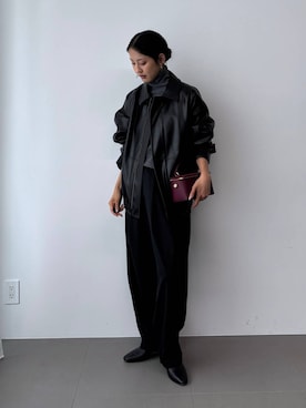「アイテム（カバーオール）」を使った、MOMOKO_BABYLONEルミネ新宿さん（レディース・161cm）の秋コーディネート