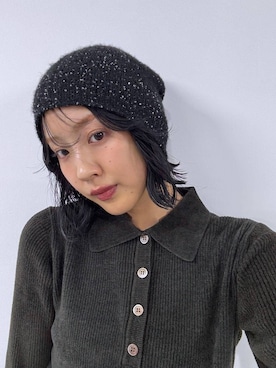 「PROVOKE （プロヴォーク）のアイテム」を使った、MOMOKO_BABYLONEルミネ新宿さん（レディース・161cm）の冬コーディネート