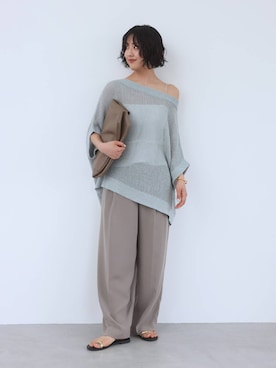 「BABYLONE（バビロン）のアイテム」を使った、MOMOKO_BABYLONEルミネ新宿さん（レディース・161cm）の春コーディネート