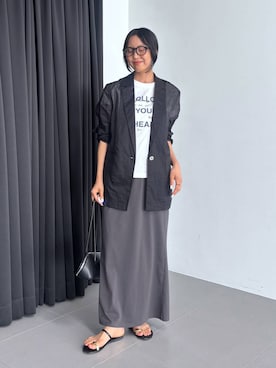 「BABYLONE（バビロン）のアイテム」を使った、MOMOKO_BABYLONEルミネ新宿さん（レディース・161cm）の夏コーディネート