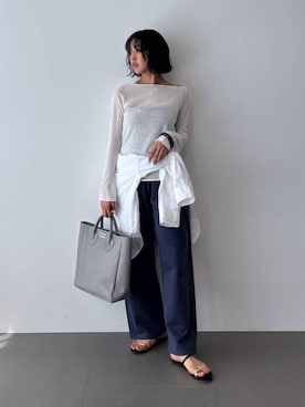 「BABYLONE（バビロン）のアイテム」を使った、MOMOKO_BABYLONEルミネ新宿さん（レディース・161cm）の春コーディネート