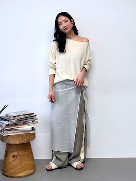 MOMOKO_BABYLONEルミネ新宿さん(レディース・161cm)の春コーディネート