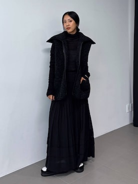 「BABYLONE（バビロン）のアイテム（スカート）」を使った、MOMOKO_BABYLONEルミネ新宿さん（レディース・161cm）の秋コーディネート