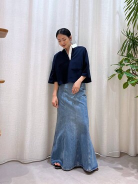 MOMOKO_BABYLONEルミネ新宿さん（レディース・161cm）の夏コーディネート