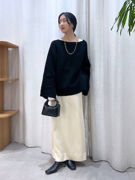 MOMOKO_BABYLONEルミネ新宿さん(レディース・161cm)の冬コーディネート