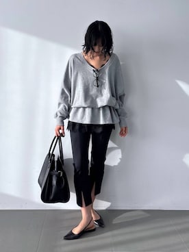 MOMOKO_BABYLONEルミネ新宿さん(レディース・161cm)の春コーディネート