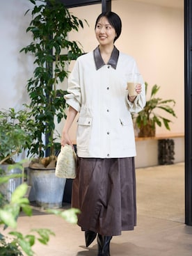 「アイテム（ブーツ）」を使った、MOMOKO_BABYLONEルミネ新宿さん（レディース・161cm・20代）の秋コーディネート