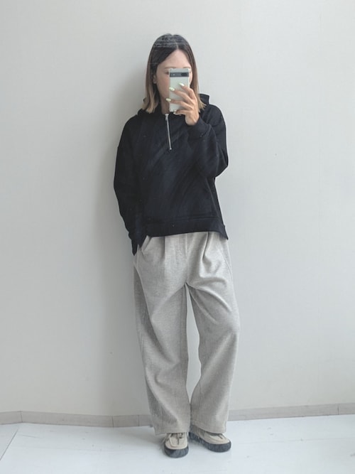 圧縮ニット超ワイドカーブパンツ＜大きいサイズ有＞【コーディネートID