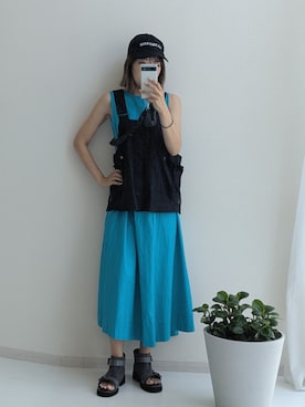 「アイテム（ワンピース）」を使った、syuna__chanさん（レディース・164cm・40代）の夏コーディネート