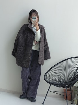 「アイテム（ジャケット/アウター）」を使った、syuna__chanさん（レディース・164cm・40代）の秋コーディネート