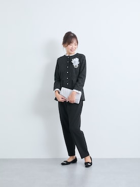 「アイテム（フォーマルスーツ/小物）」を使った、syuna__chanさん（レディース・164cm・40代）の冬コーディネート