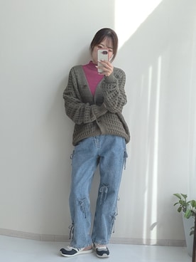 「nissen（ニッセン）のアイテム」を使った、syuna__chanさん（レディース・164cm）の冬コーディネート