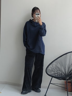 「アイテム（パーカー）」を使った、syuna__chanさん（レディース・164cm・40代）の秋コーディネート