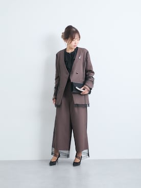 「レディースファッション」｜「アイテム（ジャケット/アウター）」を使った、syuna__chanさん（レディース・164cm）の冬コーディネート