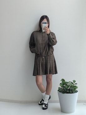 「アイテム（その他アウター）」を使った、syuna__chanさん（骨格ウェーブ・レディース・164cm）の秋コーディネート
