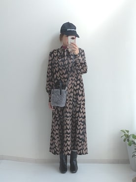 「アイテム（キャップ）」を使った、syuna__chanさん（レディース・164cm・40代）の冬コーディネート