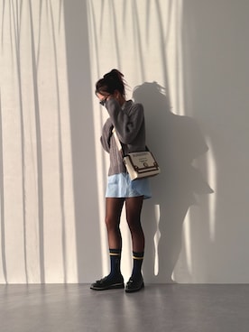 「バーバリー」｜syuna__chanさん（レディース・164cm）の冬コーディネート