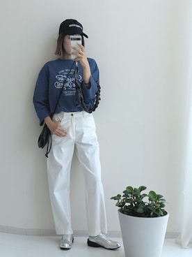 「アイテム（スニーカー）」を使った、syuna__chanさん（レディース・164cm・40代）の夏コーディネート