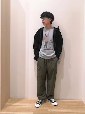 「アイテム（マウンテンパーカー）」を使った、takataさん（メンズ・173cm）の秋コーディネート