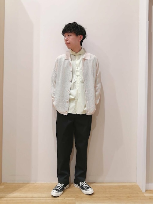 『セットアップ対応』マシンウォッシャブルピケテーパードパンツ
